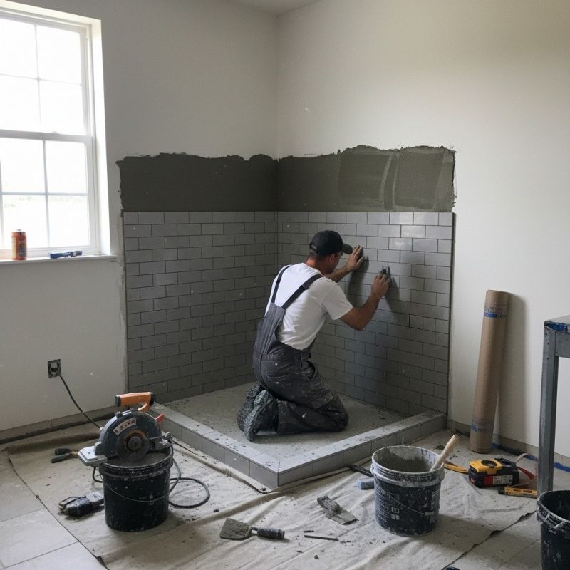 Tile Shower Floor Installation in Longmont, CO